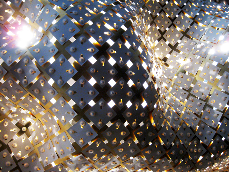Illustration for article titled Cosmic Quilt, Recycled Vinyl Lamps, and More